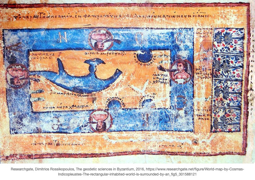 World-map-by-Cosmas-Indicopleustes-The-rectangular-inhabited-world-is-surrounded-by-an